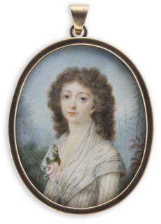 Portrait of a young lady. Creator: Elise Arnberg.
