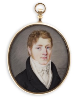 Portrait of a young man, 1811. Creator: Salomon Hofling.