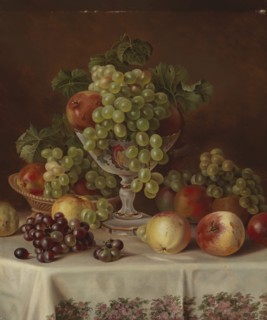 Still Life with Fruit, 1865. Creator: Magnus von Wright.