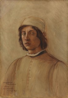 Filippo Lippi's Self-Portrait, copy, 1903. Creator: Vaino Hamalainen.