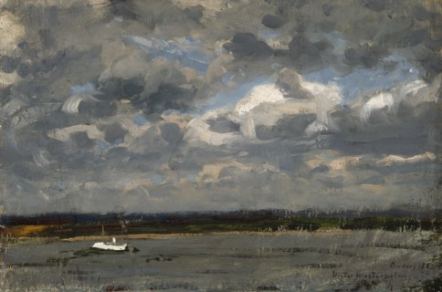 View over the Rhine at Düsseldorf, 1883. Creator: Victor Westerholm.