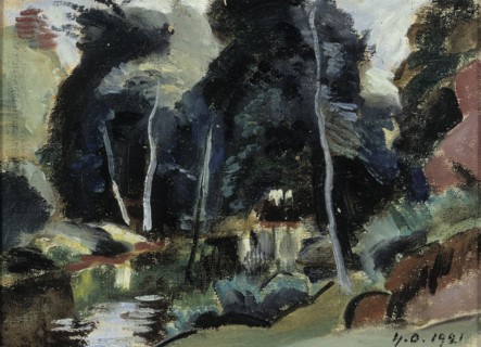 River Landscape, 1921. Creator: Yrjö Aleksander Ollila.