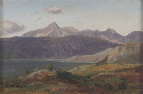 Alpine Landscape from Bavaria, 1873. Creator: Johan Knutson.