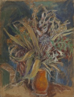 Flowers in a Vase, 1920-1940. Creator: Meri Genetz.
