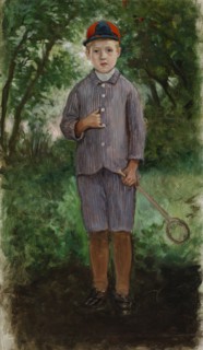 Boy, exercise, 1868. Creator: Adolf von Becker.