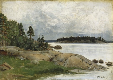 Landscape-Wiasholmen in the Pelling Islands, 1883. Creator: Aukusti Uotila.