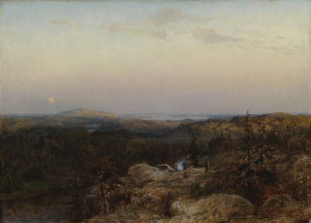 Landscape from Savo, 1868. Creator: Berndt Lindholm.