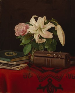 Still Life on a Lady's Worktable, 1868. Creator: Ferdinand von Wright.
