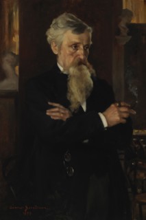 Portrait of Journalist August Schauman, 1893. Creator: Gunnar Berndtson.