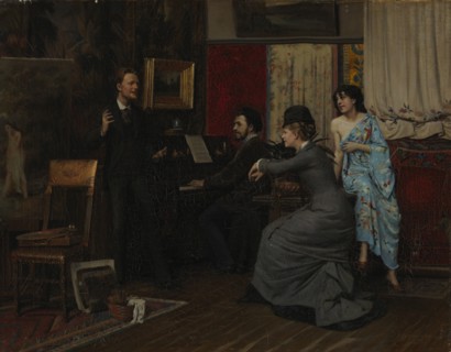 Music in the Studio, 1878. Creator: Gunnar Berndtson.