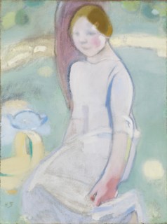 Under the Linden, 1911. Creator: Helene Schjerfbeck.