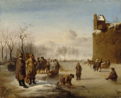Skaters, c1863-1864.  Creator: Ida Silfverberg.