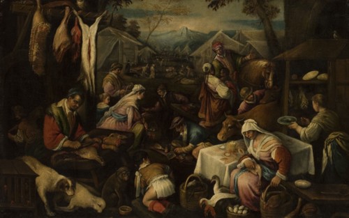 Market scene. Creator: Circle of Jacopo Bassano il vecchio.