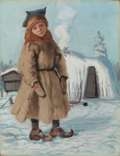Sami Hut, 1909. Creator: Juho Kyyhkynen.