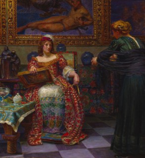 Leonora Kristina and Dina Vijnhofvers, 1910. Creator: Kristian Zahrtmann.