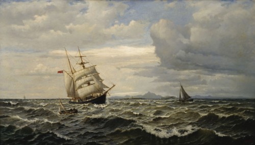 Maritime Landscape, 1883. Creator: Oscar Kleineh.