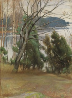 Sallow in Autumn, 1907. Creator: Pekka Halonen.
