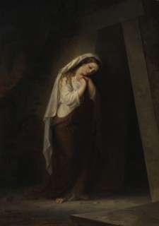 Mary Magdalene at Christ's Tomb, 1869. Creator: Robert Wilhelm Ekman.