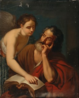 Matthew the Evangelist and the Angel, 1815-1849. Creator: Salomon Andersson.