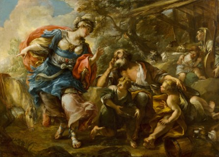 Erminia and the shepherds, 1712-1784. Creator: Stefano Torelli.