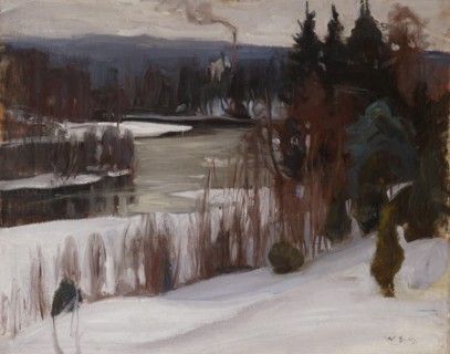 Winter View from Inha, 1905. Creator: Vilho Sjöström.