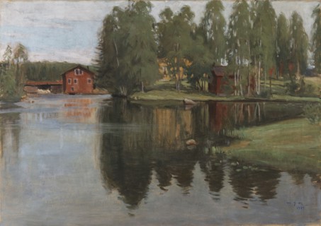Landscape from Inha, 1905. Creator: Vilho Sjöström.