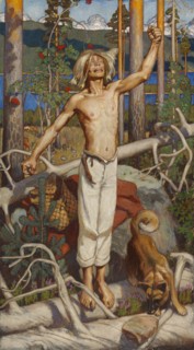 Kullervo's Curse, 1899. Creator: Akseli Gallen-Kallela.