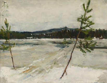 Path on the Ice, 1887. Creator: Akseli Gallen-Kallela.