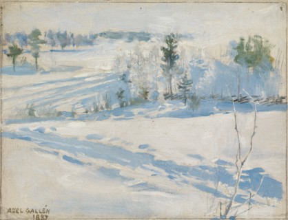 Winter Landscape, 1887. Creator: Akseli Gallen-Kallela.