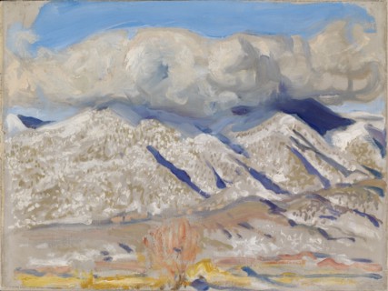Taos Mountains Shrouded in Clouds, 1924. Creator: Akseli Gallen-Kallela.