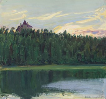 Lakeside Landscape, 1911. Creator: Akseli Gallen-Kallela.