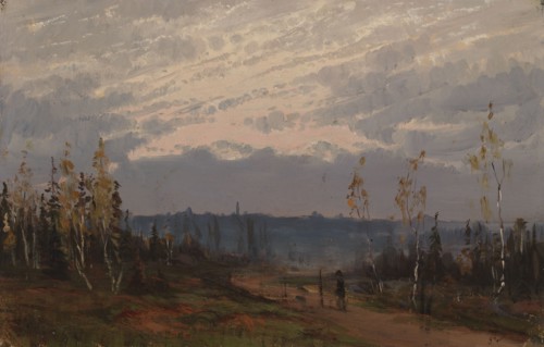 Dusky Autumn Landscape, 1875. Creator: Fanny Churberg.