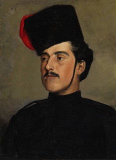 The Cossack (The Beautiful Cossack), 1878. Creator: Helene Schjerfbeck.