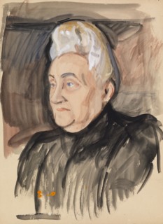 Portrait sketch, c1910s. Creator: Verner Thome.