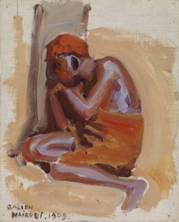 An African Resting, 1909. Creator: Akseli Gallen-Kallela.