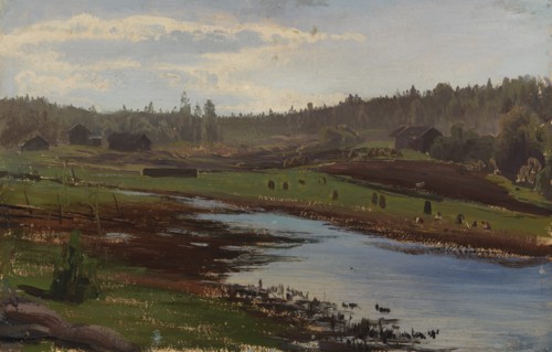 Reed gatherers, 1877. Creator: Fanny Churberg.