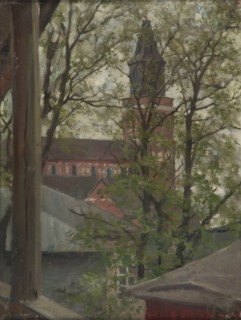 Turku Cathedral, 1884. Creator: Akseli Gallen-Kallela.