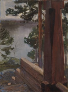 The Kalela Porch, 1900. Creator: Akseli Gallen-Kallela.