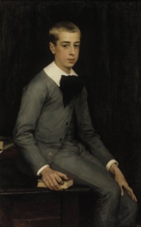 Portrait of Lieutenant Alexandre Weissgerber de Stragéwicz as a Child, 1887. Creator: Albert Edelfelt.