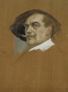 Self-Portrait in a Dress of the 17th Century, study, 1904-1905. Creator: Albert Edelfelt.