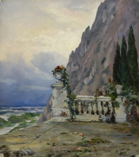 Landscape in Crimea, 1896. Creator: Arkhip Ivanovich Kuindzhi.