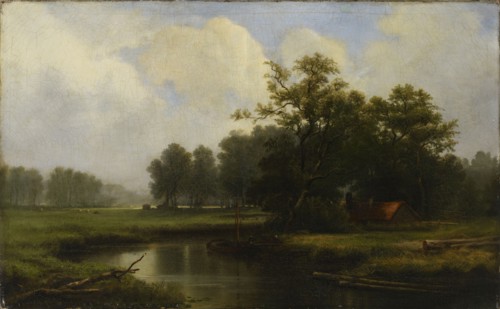River in France, 1872. Creator: Charles Francois Daubigny.