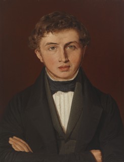 Portrait of Hans Peter Købke, the Artist's Brother, 1841. Creator: Christen Kobke.