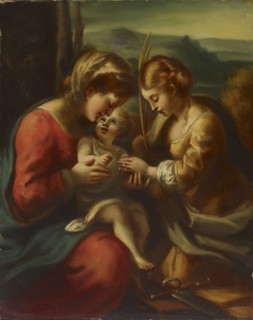 The Mystic marriage of St. Catherine, c1520s. Creator: Antonio da Correggio.