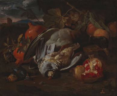 Still life with dead game, c1680s. Creator: Circle of Franz Werner von Tamm.