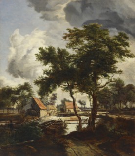Mill, copy after Meindert Hobbema, c1880s. Creator: Julia Stigzelius-de Cock.