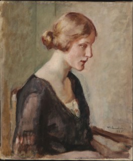 Portrait of Miss Barbara Lagerborg, 1925. Creator: Magnus Enckell.