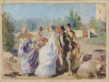 The Princess and the Swineherd, 1890. Creator: Magnus Enckell.