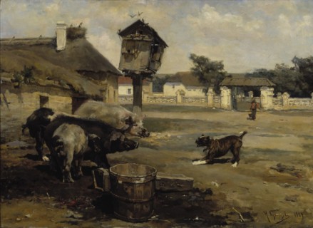Swines, 1889. Creator: Nikolai Dmitriyevich Kuznetsov.