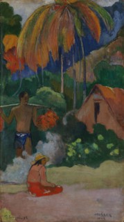 Landscape in Tahiti (Mahana Maà), 1892. Creator: Paul Gauguin.